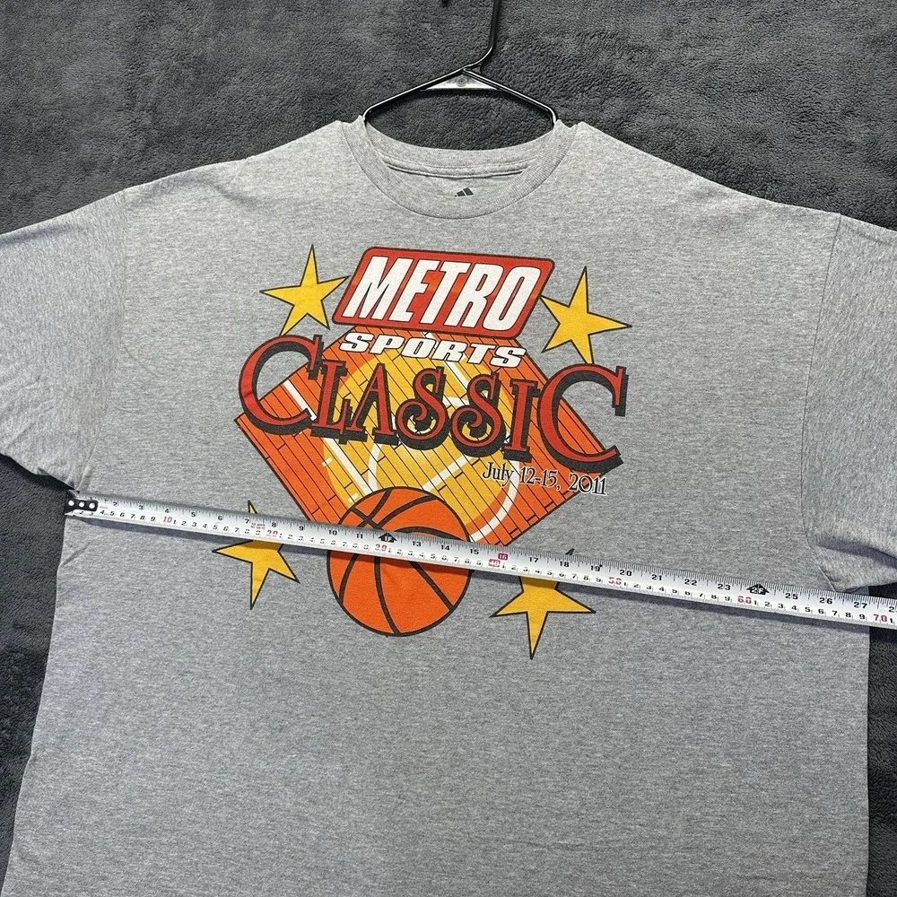 Y2K Adidas Basketball Shirt Men's 2XL Metro Sports Classic San Antonio Texas